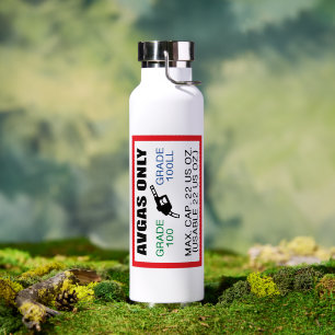 AVGAS / 100LL fuel only Water Bottle