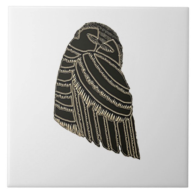 AVIAN ART DECO in BROWN tile (Front)