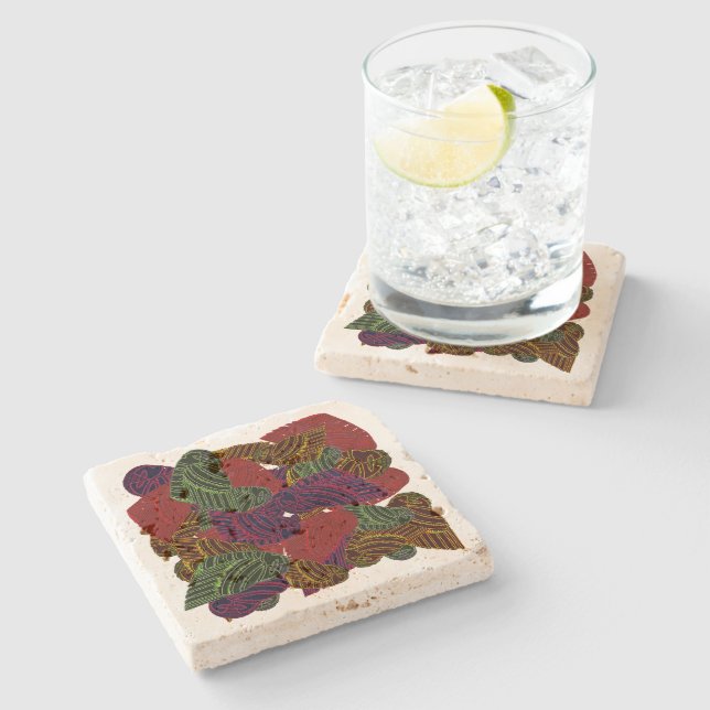 AVIAN ART DECO stone coaster (Side)