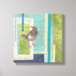 Avian Scrapbook I Canvas Print