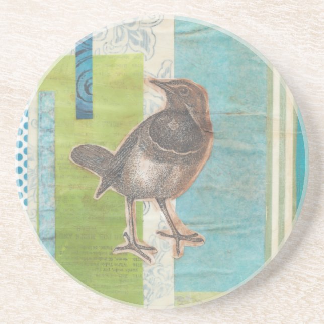 Avian Scrapbook I Coaster (Front)