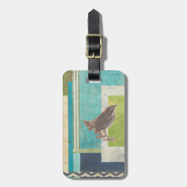 Avian Scrapbook II Luggage Tag (Front Vertical)