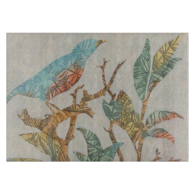 Aviary Collage I Cutting Board (Front)