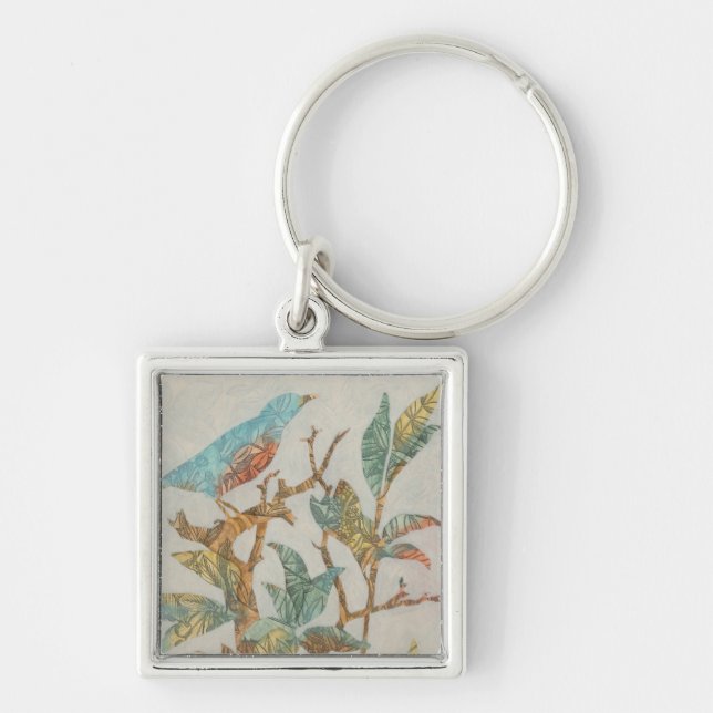 Aviary Collage I Key Ring (Front)