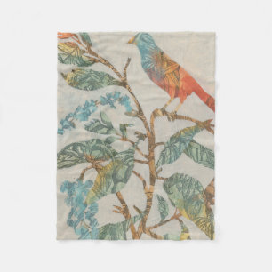 Aviary Collage II Fleece Blanket