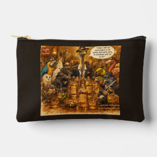 Aviary Mafia Cartoon – Feathered Mob Family Humour Accessory Pouch