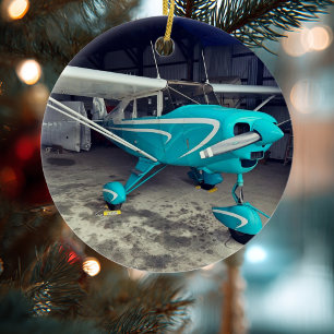 Aviation Aeroplane Photo Christmas Personalised Ce Ceramic Ornament