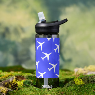Aviation Aeroplane Plane Pilot Flying Sky Water Bottle