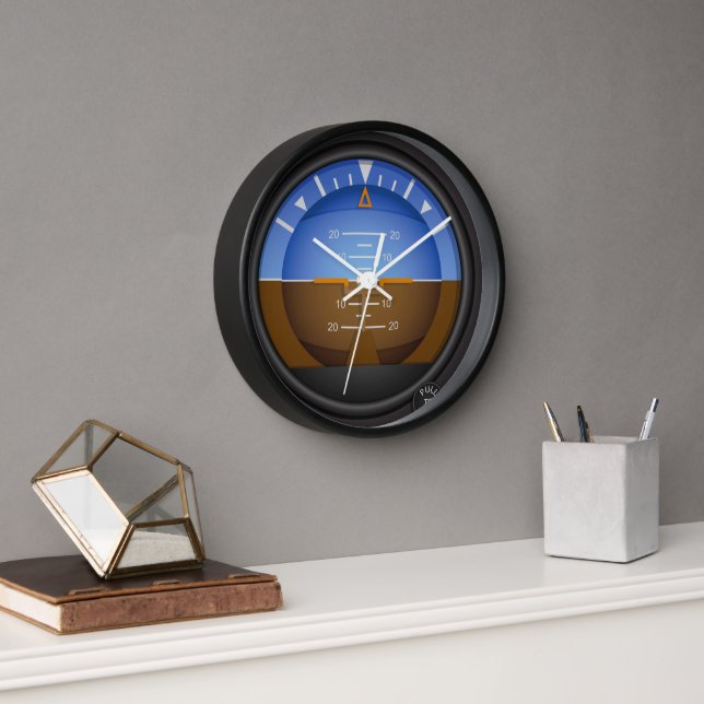 Aviation Aircraft Attitude Indicator Gauge  Clock (Office)