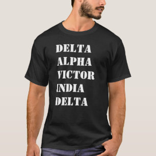 Aviation Alphabet Phonetic Custom T-Shirt