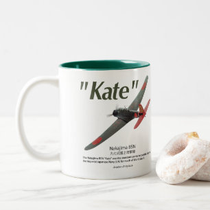 Aviation Art Mug “attack plane “Kate " on Nakajima