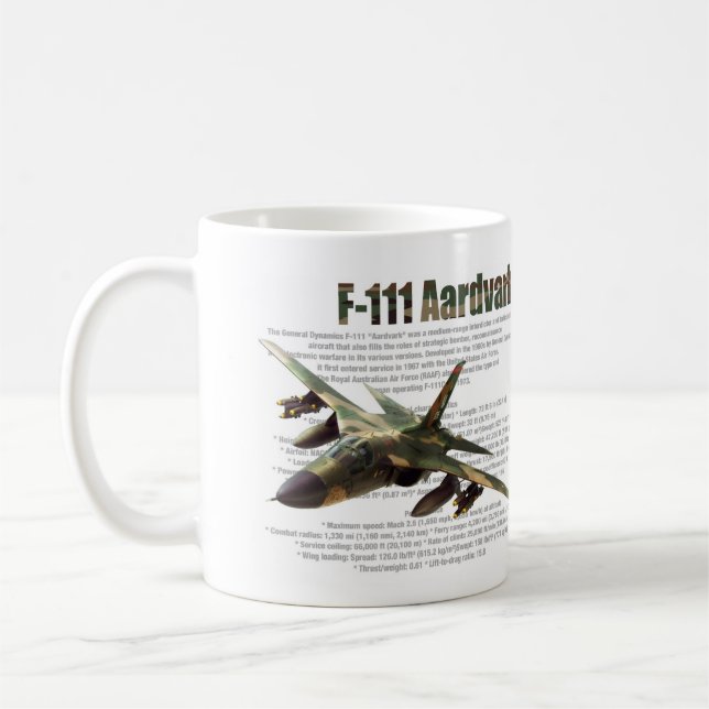 Aviation Art mug "F-111 Aardvark" (Left)