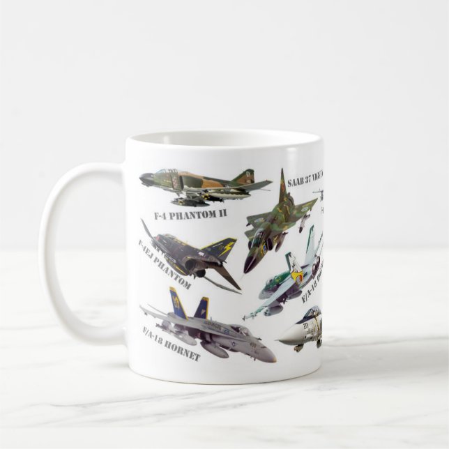 Aviation Art mug "Jet fighter" (Left)