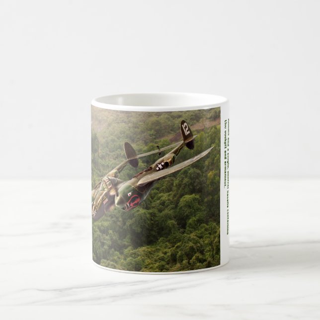 Aviation Art mug "Lockheed P-38 Lightning" (Center)