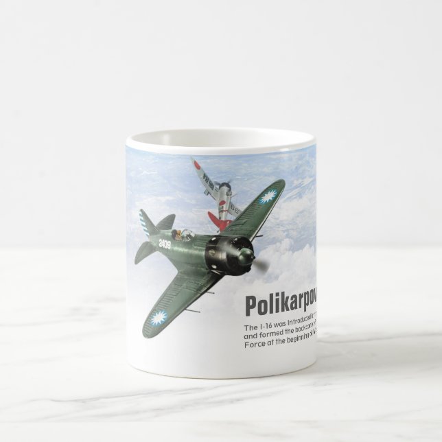 Aviation Art Mug "Polikarpov I-16" (Center)