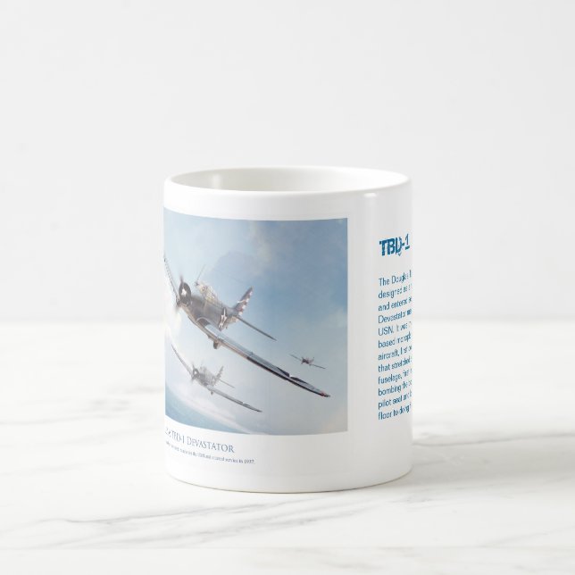 Aviation art mug "TBD-1 Devastator" (Center)