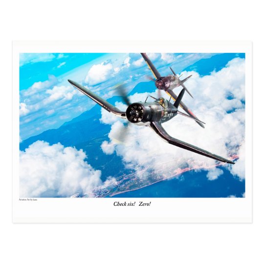 Aviation Art Postcard "F4U Corsair"