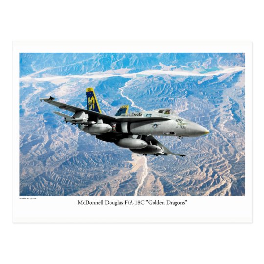 Aviation Art Postcard "F/A-18 Hornet"