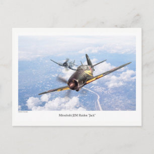 Aviation Art Postcard "Mitsubishi J2M Jack"