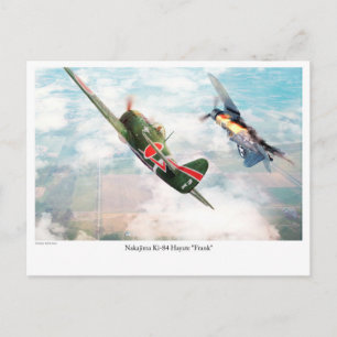Aviation Art Postcard "Nakajima Ki-84疾風 "Frank"