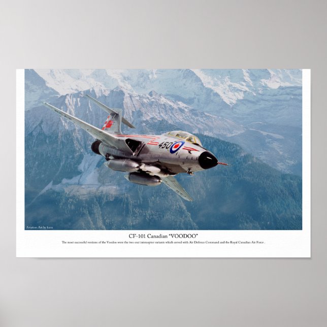Aviation Art Poster "F-101 Voodoo" (Front)