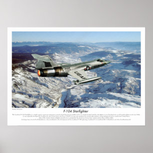Aviation Art Poster "F-104 Starfighter"