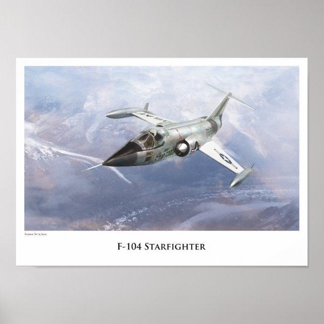 Aviation Art Poster "F-104 Starfighter" (Front)
