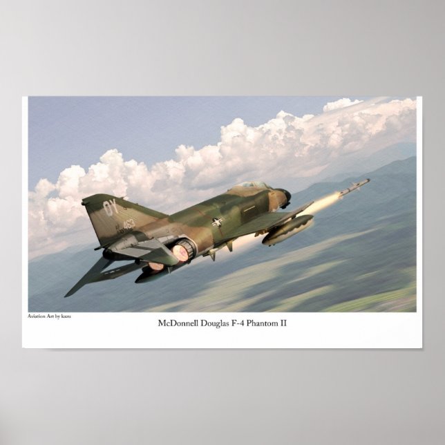 Aviation Art Poster "F-4 Phantom II" (Front)