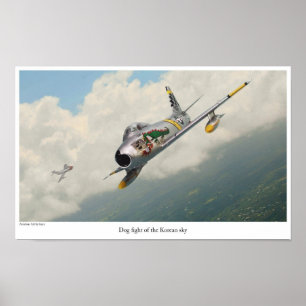 Aviation Art Poster "F-86 Sabre"