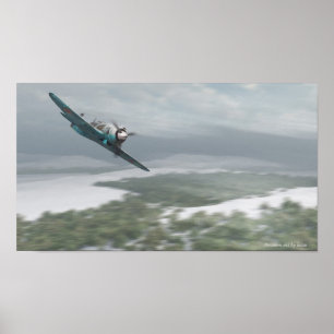 Aviation art  Poster  Lavochkin La-5