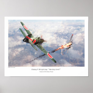 Aviation Art Poster "Nakajima Ki-84 "Frank"