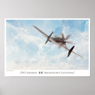 Aviation art Poster "SHINDEN"