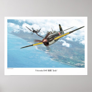 Aviation Art Poster “Yokosuka D4Y Judy "