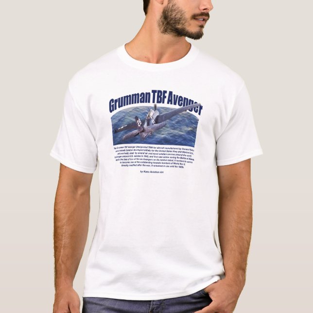 Aviation Art T-shirt “Grumman TBF Avenger" (Front)