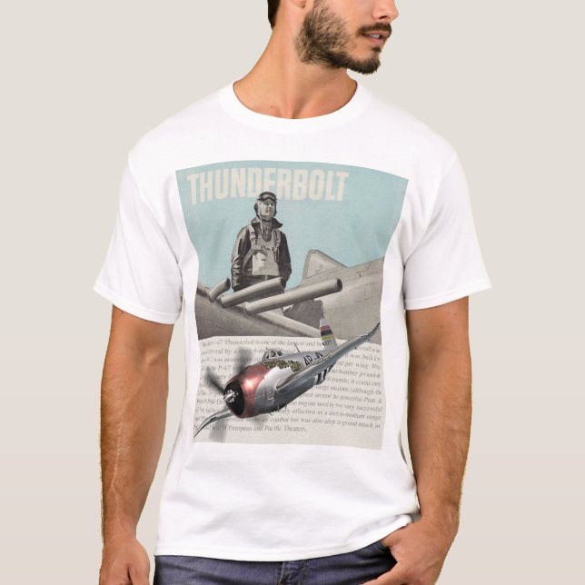 Aviation Art T-shirt "P-47 Thunderbolt " (Front)