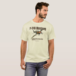 Aviation Art T-shirt “P-51B Mustang"