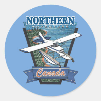 Aviation Canada Northern Adventure Classic Round Sticker