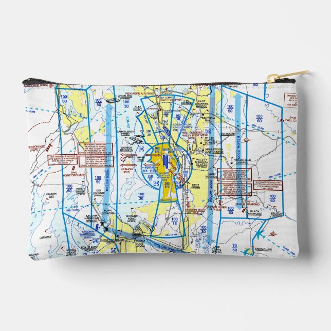 Aviation Chart Accessory Pouch (Back)