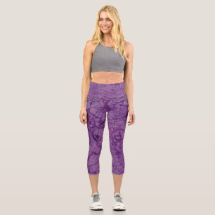 Aviation chart capri leggings