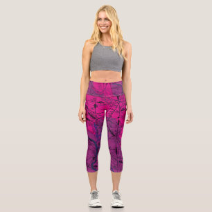 Aviation chart capri leggings