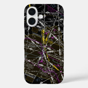 Aviation Chart iPhone 16 Case