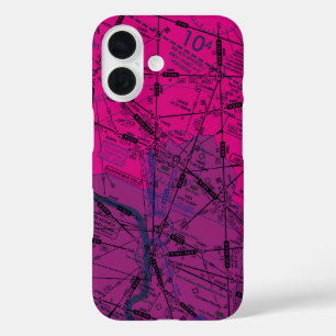 Aviation Chart iPhone 16 Case