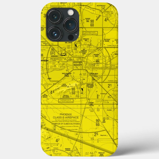 Aviation Chart Case-Mate iPhone Case (Back)