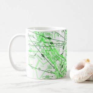 Aviation Chart coffee mug