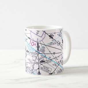 Aviation Chart Coffee Mug