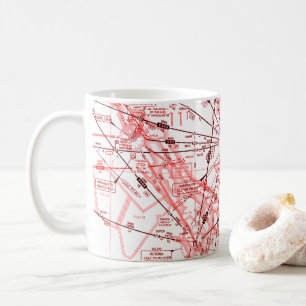 Aviation Chart coffee mug