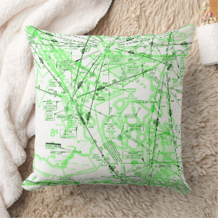 Aviation Chart Cushion
