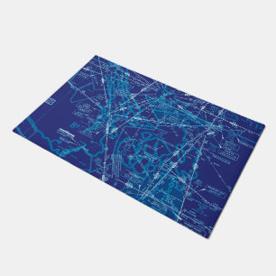 Aviation Chart Doormat