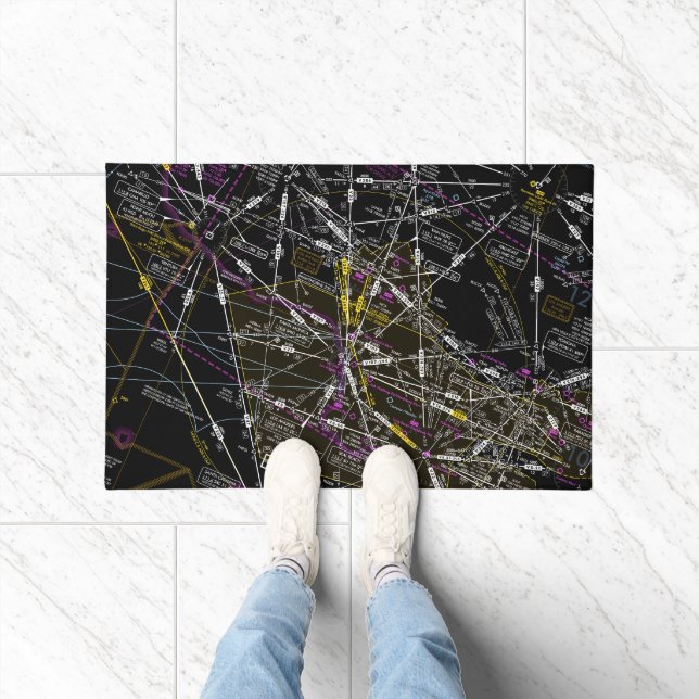 Aviation Chart Doormat (Indoor)