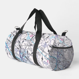 Aviation Chart Duffle Bag